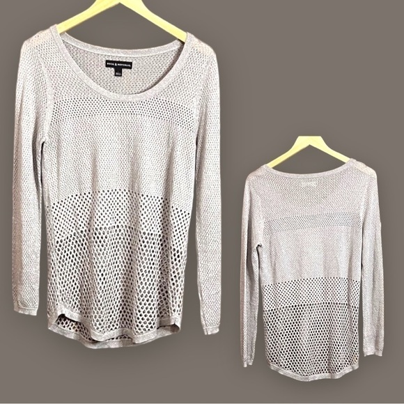 Rock & Republic women’s gray tunic sweater size Large - Picture 1 of 4